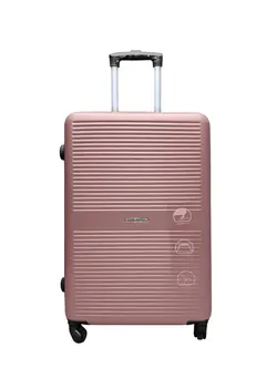 چمدان و ساک مسافرتی چمدان تک TravelWay Lightweight Checked Suitcase Luggage Trolley - Hardshell Suitcase for 40kg Spinner Luggage for Travel | ABS Material with 4 Spinner Wheels (Rose Gold, 32 Inches (81 cm)) 