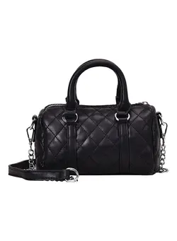 چمدان و ساک مسافرتی ساک مسافرتی Elegant Machine Sewing Thread Duffel Handbag Black 