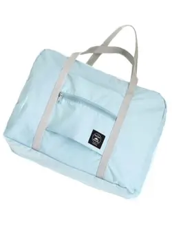 چمدان و ساک مسافرتی ساک مسافرتی Foldable Waterproof Travel Duffle Bag Blue/Grey 