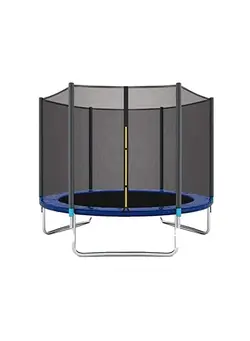 بازی‌های فضای باز و تجهیزات پارک ترامپولین 6ft Trampoline With Safety Net 183X183X200cm 