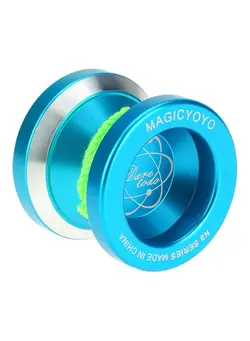 بازی‌های فضای باز و تجهیزات پارک سایر Professional Magic Yoyo N8 Aluminum Alloy Metal Yoyo 8 Ball KK Bearing with Spinning String for Kids Blue 9 x 6.2cm 