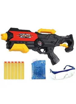 بازی‌های فضای باز و تجهیزات پارک تفنگ اسباب‌بازی Star Fighting Water Bullet Series All New Power 2 in 1 Nerf Gun long range 20m Motorized Blaster, Removable Stock and Barrel Extension 