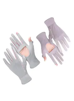بهترین قیمت خرید Summer Sun Gloves, 2 Pairs Summer Women Driving Gloves, UV  Protection Gloves, Full Finger Touchscreen Non Slip Quick Dry Gloves  Breathable Summer Outdoor Gloves for Women