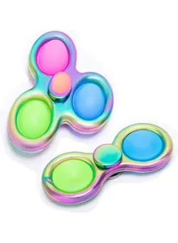 گجت، فیجت و سرگرمی اسپینر 2-Piece Fidget Spinner Toy With Specialized Micro Beads And Steel Bearings 