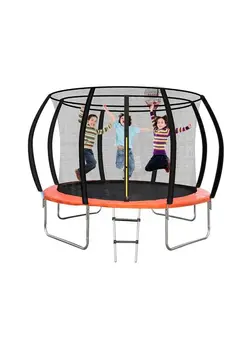 بازی‌های فضای باز و تجهیزات پارک ترامپولین 10/12/14ft Outdoor Trampoline Easy To Assemble Adults Safety Net Pvc Cover Pad Pumpkin Poles Trampolines 