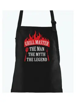 ظروف و تجهیزات آشپزخانه اکسسوری و تجهیزات آماده سازی Grill Master The Man The Myth The Legend Father'S Daybirthday Gift Funny Bbq Chef Apron One Size Black Black Free Sizecm 