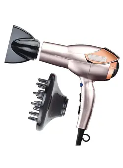 لوازم و مواد فرم‌دهی مو سشوار Infinitipro By Conair 1875 Watt Lightweight Ac Motor Styling Tool/Hair Dryer; Rose Gold 