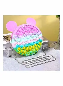 گجت، فیجت و سرگرمی پاپ ایت 2-In-1 Push Pop Bubble Fidget Toy Crossbody Bag 
