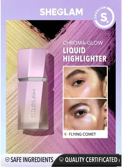 آرایشی صورت رژ  گونه و برنزر Chroma Glow Bloom Flying Comet Liquid Highlighter 