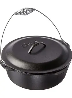 ظروف و لوازم پخت غذا قابلمه Seasoned Cast Iron Dutch Oven 8.52 Litre 