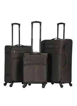 چمدان و ساک مسافرتی ست چمدان 3 Piece Softside 4 Spinner Wheels Trolley Luggage Set With Number Lock 20,24,28 Inches 