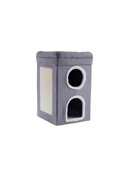 غذا غذای گربه Pan Emirates Pawsome Polyester Cat House 39 x 39 x 64 cm 