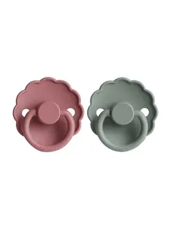 تغذیه و نگهداری کودک پستانک Pack of 2 Daisy Silicone Baby  Pacifier, 0-6Months Cedar And Lily Pad - S1 