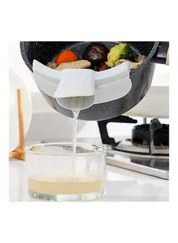 ظروف و تجهیزات آشپزخانه اکسسوری و تجهیزات آماده سازی Silicone Pot Edge Funnel Grey 