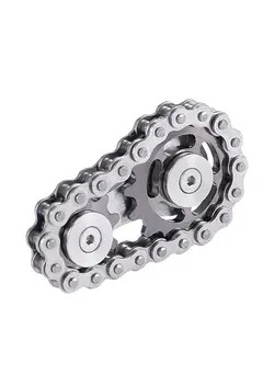 گجت، فیجت و سرگرمی اسپینر Bike Chain Gear Fidget Spinner, Metal Sprocket Chain Fidget Toy, Stress Anxiety Relief Fidget Toy, Focus Finger Spinning Toy, Stainless Steel Durable Mechanics W/ Smooth Bearings Edc Novelty Toy 