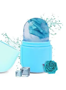 Ice Roller for Face,Ice Face Roller Skin Care,Face Ice Pack Ice Facial and Eyes Cube Massager Tools (Blue) 