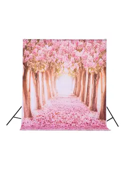 نورپردازی و استودیو سایر Romantic Flower Tree Road Pattern Printed Studio Background Multicolour 