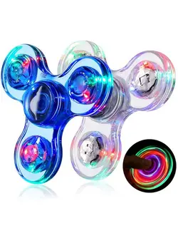 گجت، فیجت و سرگرمی اسپینر Fidget Spinners 2 Pack Led Light Up Fidget Toys For Kids And Adult Goodie Bag Stuffers Glow In The Dark Sensory Toys Classroom Prizes Birthday Return Gifts For Kids 4812 