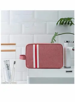 زیبایی و آرایش سایر Makeup Bag, Cosmetic Bag, Portable Wash Bag, Portable Travel Storage Bag, Storage BagToiletry Bag, Dry And Wet Separation Bag, for Water-Resistant Travel Toiletry Bag, for Toiletries (Dark Red) 