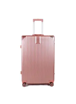 Luggage District Aluminum Frame Ultra-Light Large Checked-in Bag 28inch Rose Gold 
