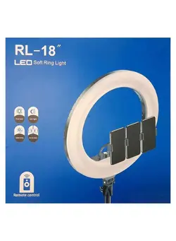 نورپردازی و استودیو سایر Rl-18 Inch Ring Light Photo Studio Portable Photography 