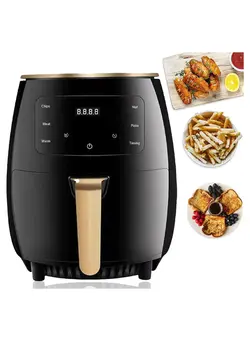 سرخ‌کن سرخ‌کن بدون روغن Silver Crest Multifunctional Digital Touch Air Fryer 6L 2400W Black 