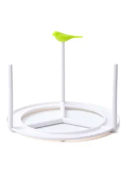 ظروف و تجهیزات آشپزخانه اکسسوری و تجهیزات آماده سازی Plate Storage Rack White/Green 24x17.5cm 
