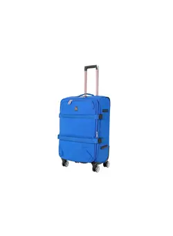 چمدان و ساک مسافرتی چمدان تک Reflection 28 Inch Crinkle Carryon Suitcase Lightweight Vertical Series Travel Soft Luggage Trolley with 121L Storage Capacity and 4 Spinner Wheels Blue 