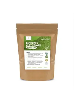 ترمیمی و سرم ماسک 100% Pure Cosmic Element Calcium Bentonite Clay Powder - Vegan, Food Grade, Healing Clay for Skin Care Detox - Deep Pore Cleansing Face & Body Mask Powder for feeling soft, smooth, and refreshed skin 