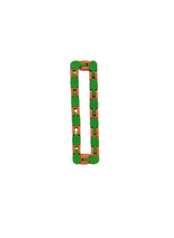 گجت، فیجت و سرگرمی اسپینر 36 Links Wacky Tracks Snap And Click Snake Puzzle Fidget Toy - Orange and Green 