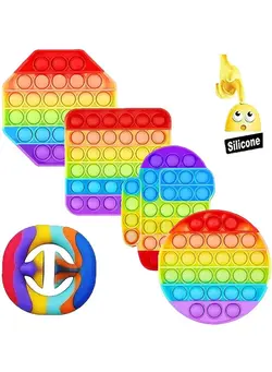 گجت، فیجت و سرگرمی پاپ ایت 4-Piece Push Pop Bubble Sensory Fidget Toy 