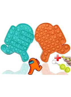 گجت، فیجت و سرگرمی پاپ ایت 2-Piece Among Us Pop It Fidget Toy 