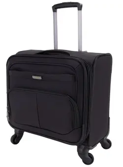چمدان و ساک مسافرتی چمدان تک Premium Rolling Laptop Bag TSA Approved 4 Wheeled Pilot Case Trolley with RFID Pockets 