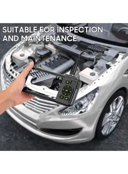 دوربین فیلم‌برداری و عکاسی تلسکوپ و میکروسکوپ Industrial Endoscope with 4.5-inch IPS Color Display 1080P Photos Videos Snake Camera with 8 LED Lights Borescope IP67 Waterproof 2 Million Pixels Inspection Camera with TF Card Slot for Maintenance 