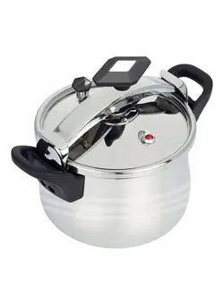 ظروف و لوازم پخت غذا زودپز Stainless Steel Pressure Cooker Silver/Black 28Liters 