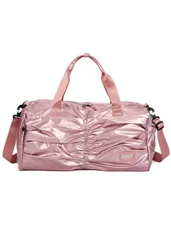 Women's Travel Bag Solid Color Large Capacity Fashion Casual Bag Pink 
