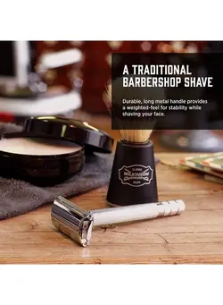 مردانه تیغ و ماشین اصلاح بدن Double Edge Razor for Men With 5 Double Edge Razor Blades Refills 