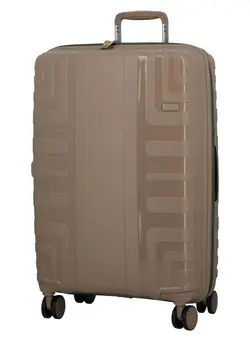 چمدان و ساک مسافرتی چمدان تک Crossline PP Hard Expandable Medium Luggage Trolley 70cm Sand 