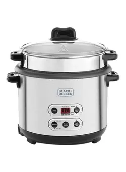 پلوپز، زودپز و آرام‌پز پلوپز Electric Rice And Pasta Cooker 1.8 L 700 W RPC1800-B5 Silver/Black 