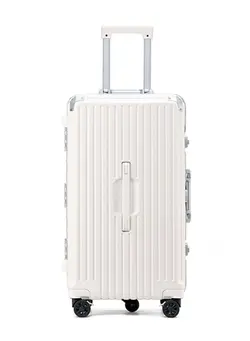 Premium Expandable Aluminum Frame ABS & PC Suitcase With USB charging port and C type and 5 wheel,24 Inch 