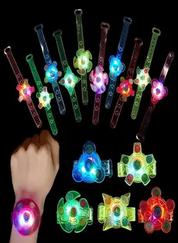 گجت، فیجت و سرگرمی اسپینر Kids Party Favors 12 Pieces Good Bag Stuffers LED Light Up Bracelet Glow in The Dark Party Supplies Return Gifts for Kids Birthday Valentines Party Favors. 