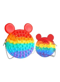گجت، فیجت و سرگرمی پاپ ایت 2-Piece Sensory Fidget Shoulder Bag Toys 18.5 x 18.5 x 2cm 