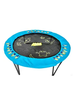 بازی‌های فضای باز و تجهیزات پارک ترامپولین 4.5-Feet Minions Trampoline And Enclosure 140x180x140cm 
