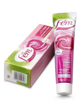 زنانه ژل، لوسیون و کرم اصلاح Fem hair removal cream with rose scent weighing 120g 