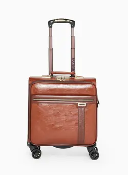 چمدان و ساک مسافرتی چمدان تک Pilot Cabin Pu Leather Business Luggage 20 Inch 
