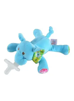 تغذیه و نگهداری کودک پستانک Elephant Cartoon Shaped Plush Pacifier 