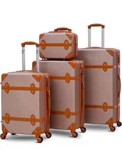 چمدان و ساک مسافرتی چمدان تک 4Pcs Travel Luggage Sets, Suitcase Set with Spinner Wheels, Lightweight Travel bags. 
