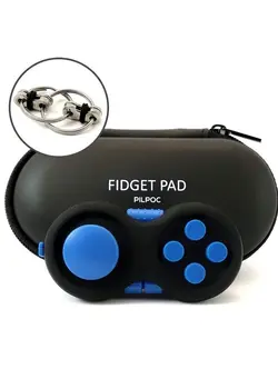 گجت، فیجت و سرگرمی اسپینر Fidget Pad Fidget Controller Toy For Highly Increased Focus Reduced Stress Anxiety Adhd Clicker Fidget Clicker Controller Fidget Toy Fidget Remote Control Kids Toy Controller Sensory 