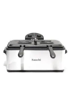 Large Deep Fryer With Timer Function 240V 6 l 3000 W NL-DF-4765T-ST Steel 