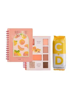 ابرو و چشم سایر Shimmer Idoll Eyeshadow Palette Receipe Note 7Color Eye Makeup Cute Glitter Sparkle Korean Eye Makeup Korean Cosmetics (02 Almond Apricot Cake) 